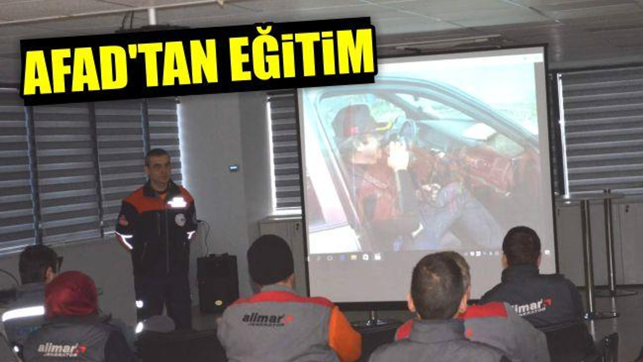 AFAD'tan Eğitim