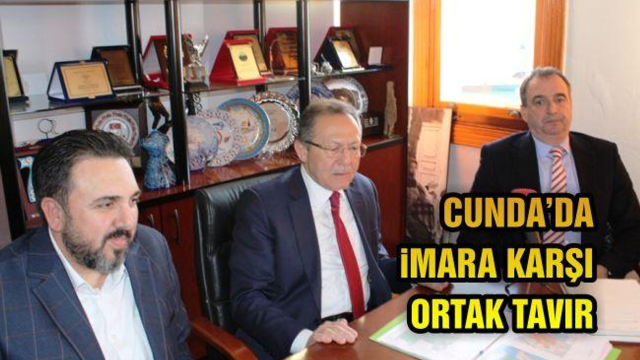 Cunda'da İmara Karşı Ortak Tavır