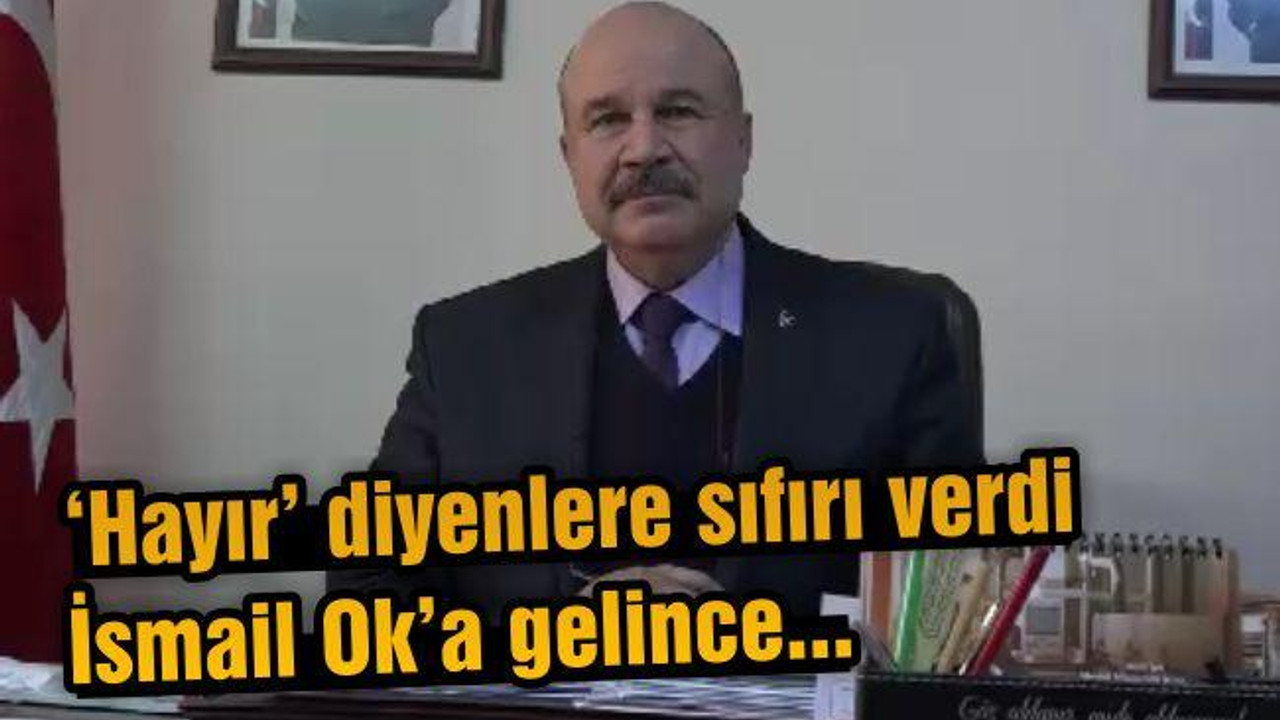'Hayır' Diyenlere 'Sıfır'ı Verdi