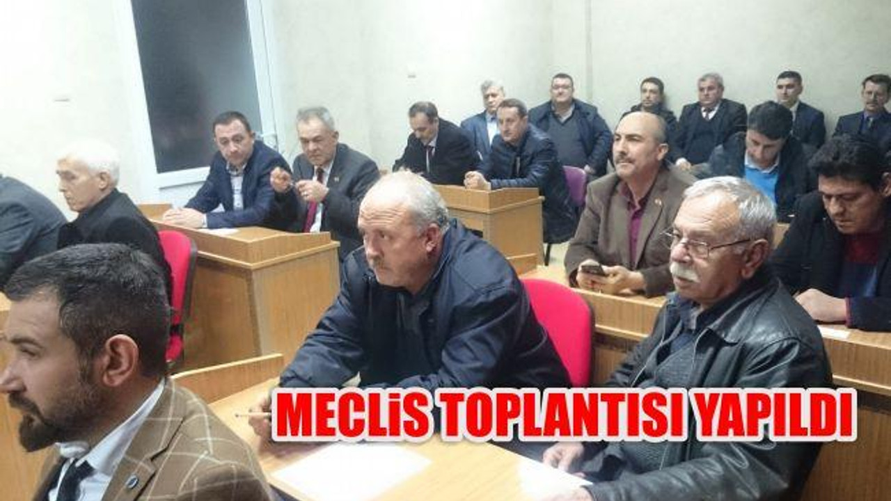 Meclis Toplantısı Yapıldı
