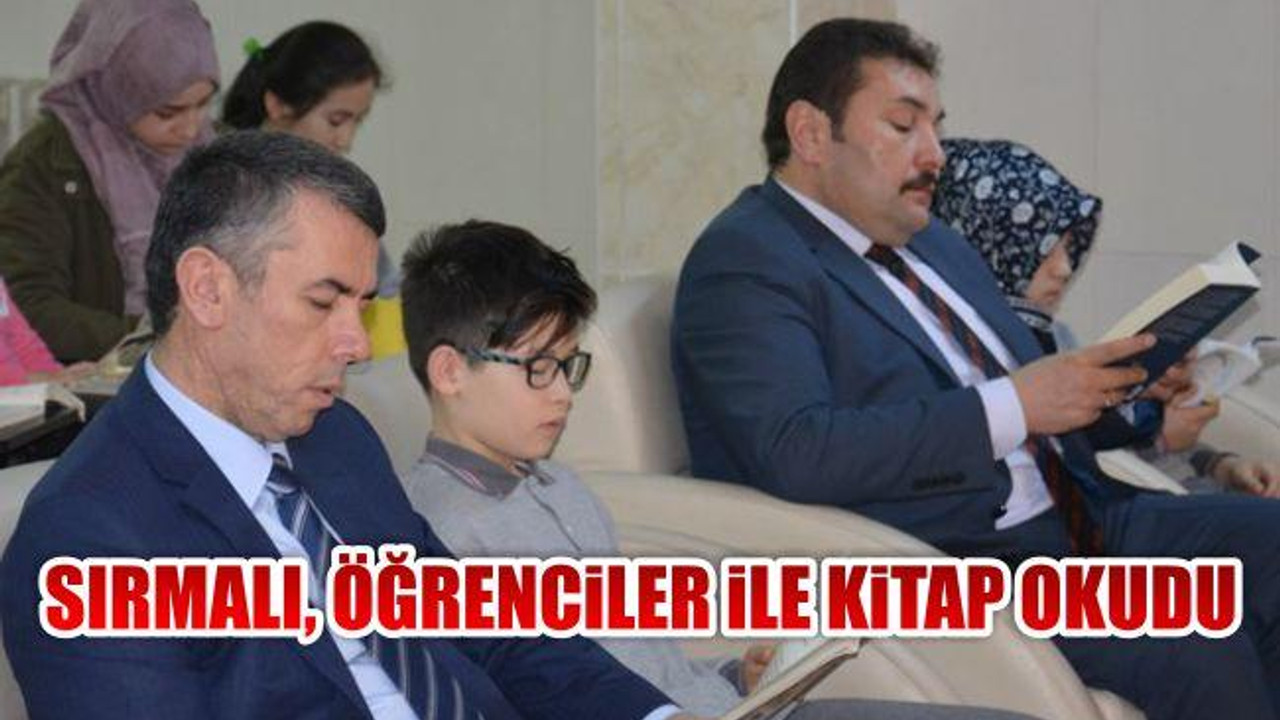 Sırmalı, Öğrenciler ile Kitap Okudu