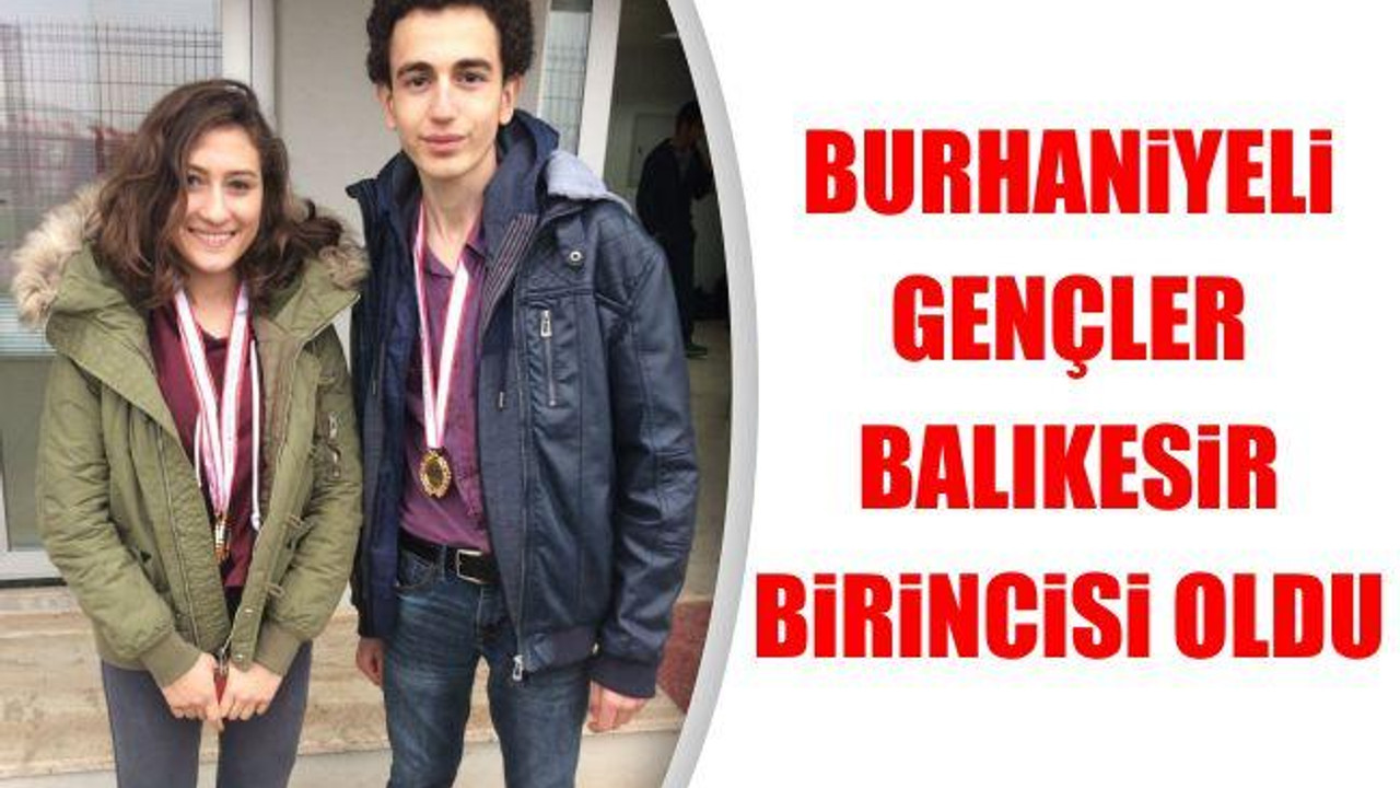 Burhaniyeli gençler Balıkesir birincisi oldu