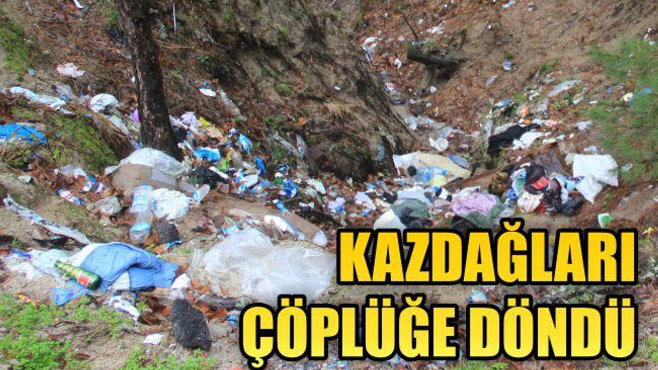 Kazdağları çöplüğe döndü