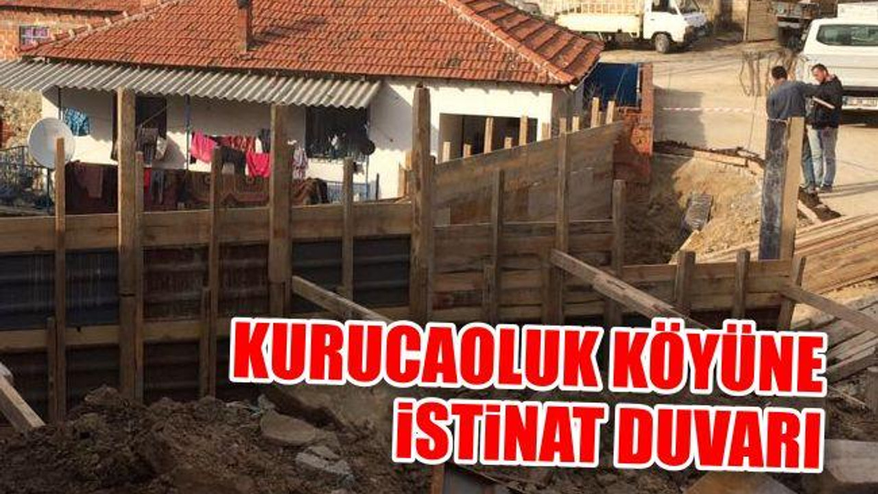 Kurucaoluk Köyüne İstinat Duvarı