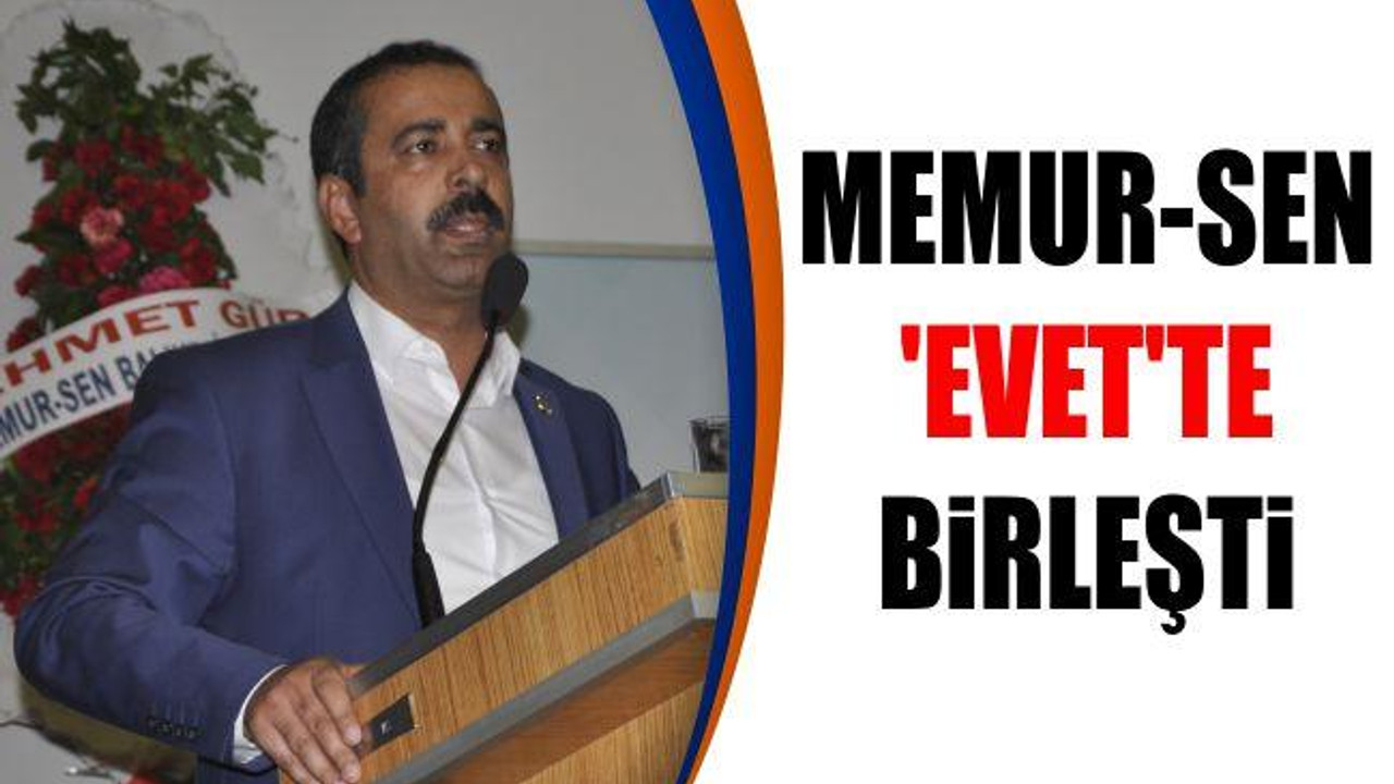 Memur-Sen 'Evet'te birleşti