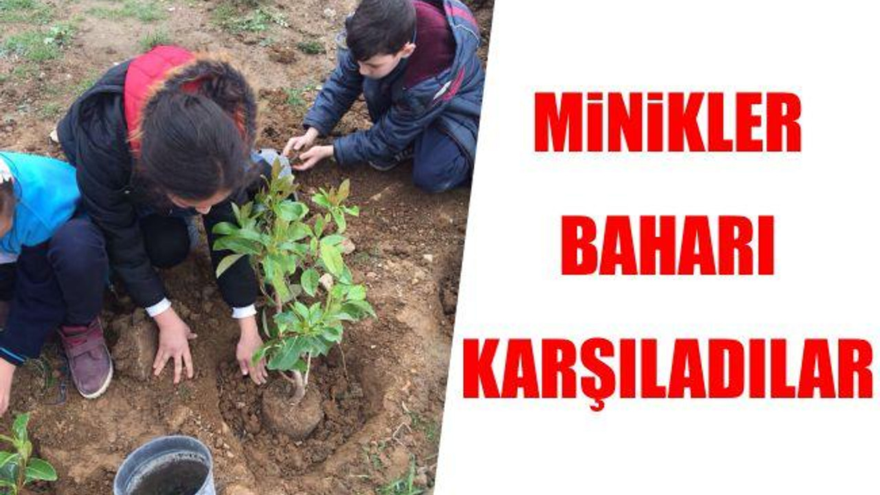 Minikler baharı karşıladılar