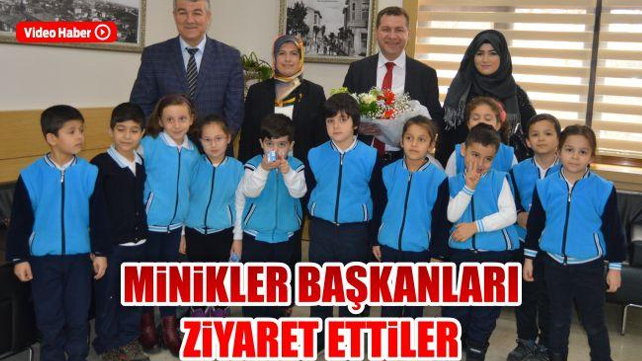Minikler başkanları ziyaret ettiler