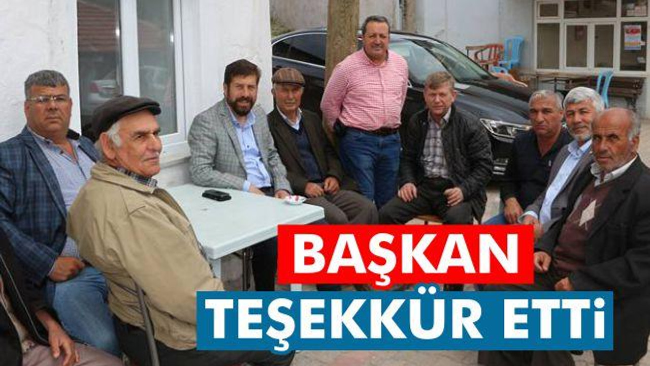 Başkan Teşekkür Etti