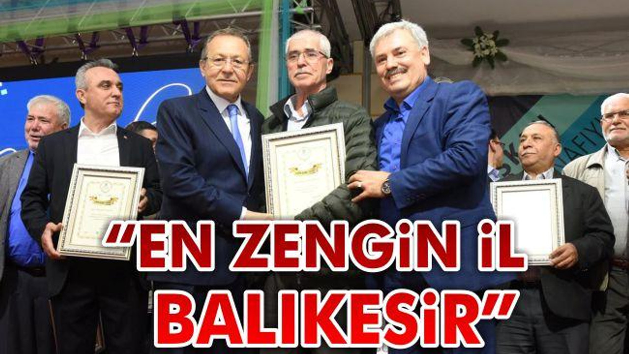 "En zengin il Balıkesir"