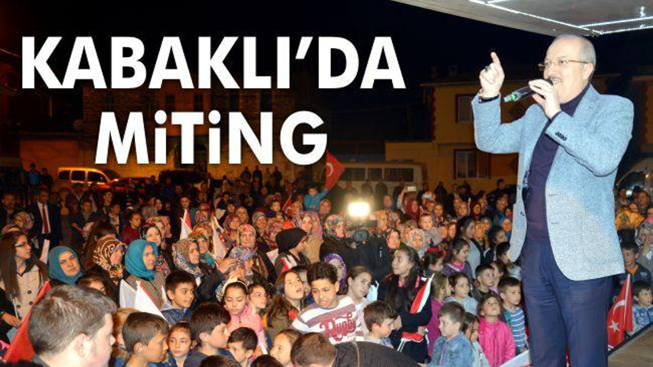 Kabaklı'da Miting