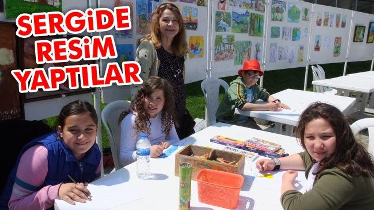 Sergide resim yaptılar