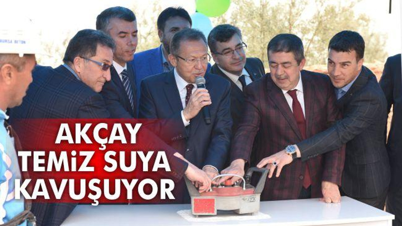 Akçay Temiz Suya Kavuşuyor