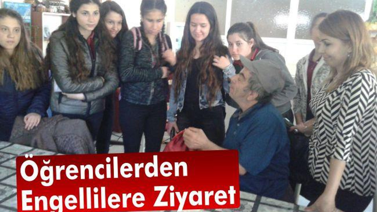 Öğrencilerden engellilere ziyaret
