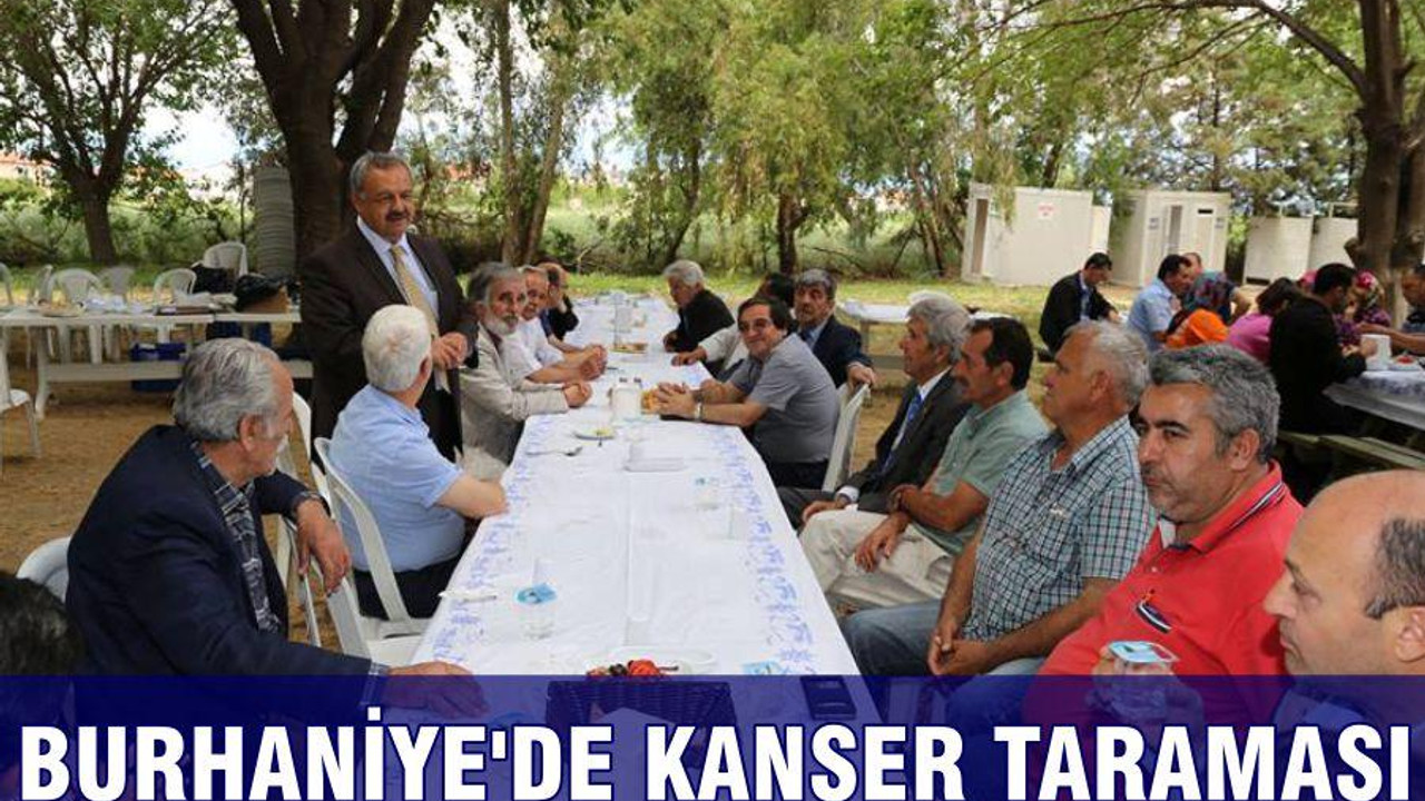 Burhaniye’de kanser taraması