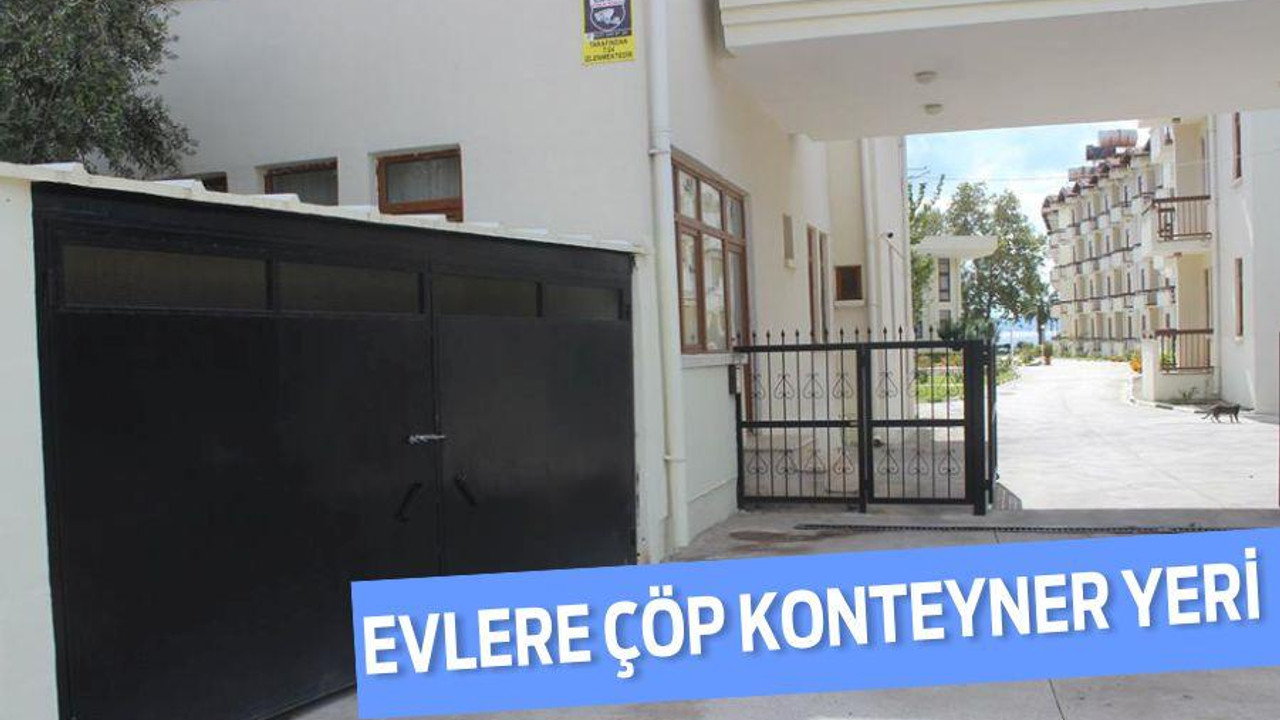 EVLERE ÇÖP KONTEYNER YERİ