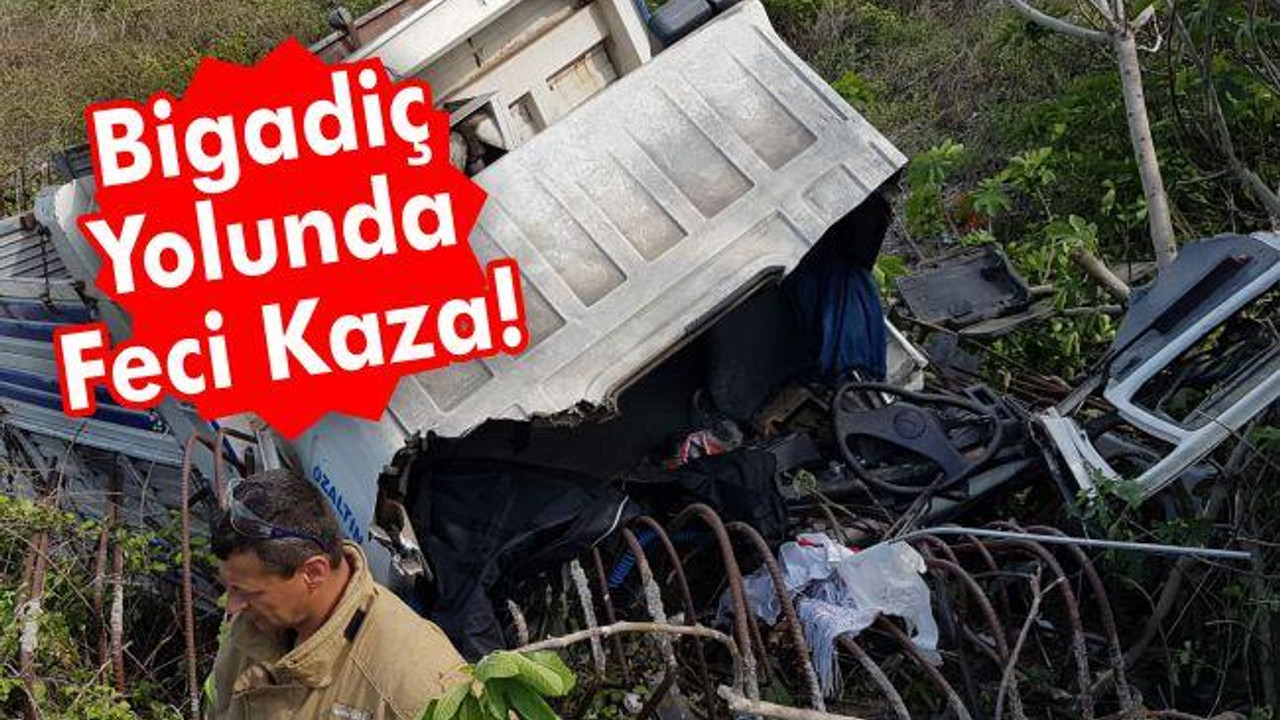 Bigadiç yolunda feci kaza!