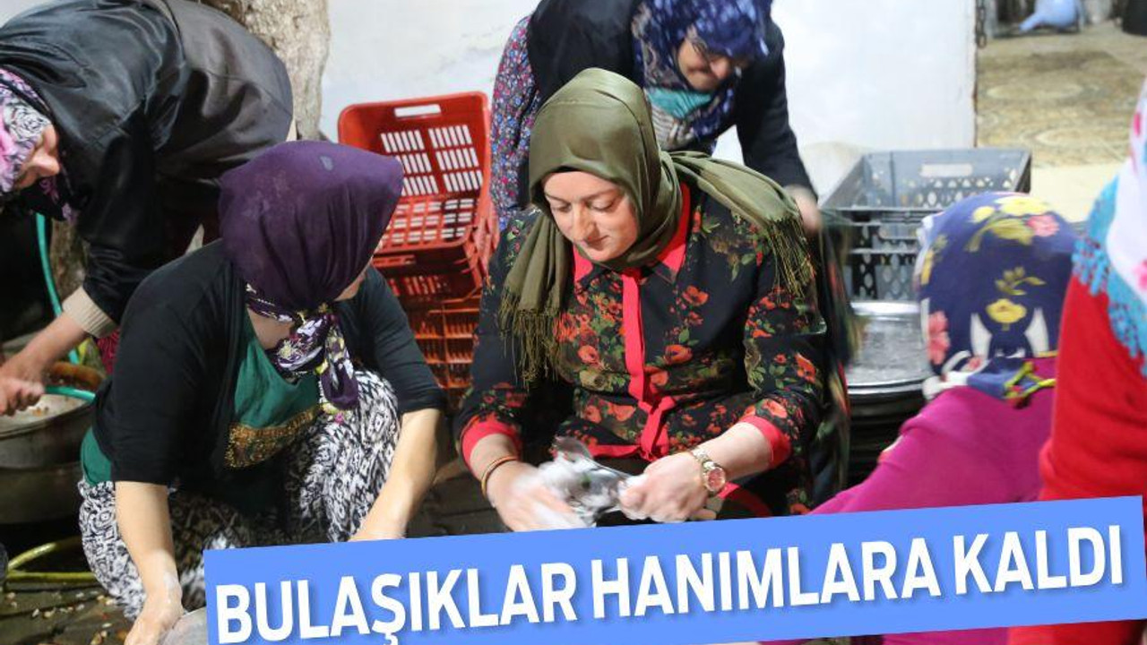 Bulaşıklar hanımlara kaldı