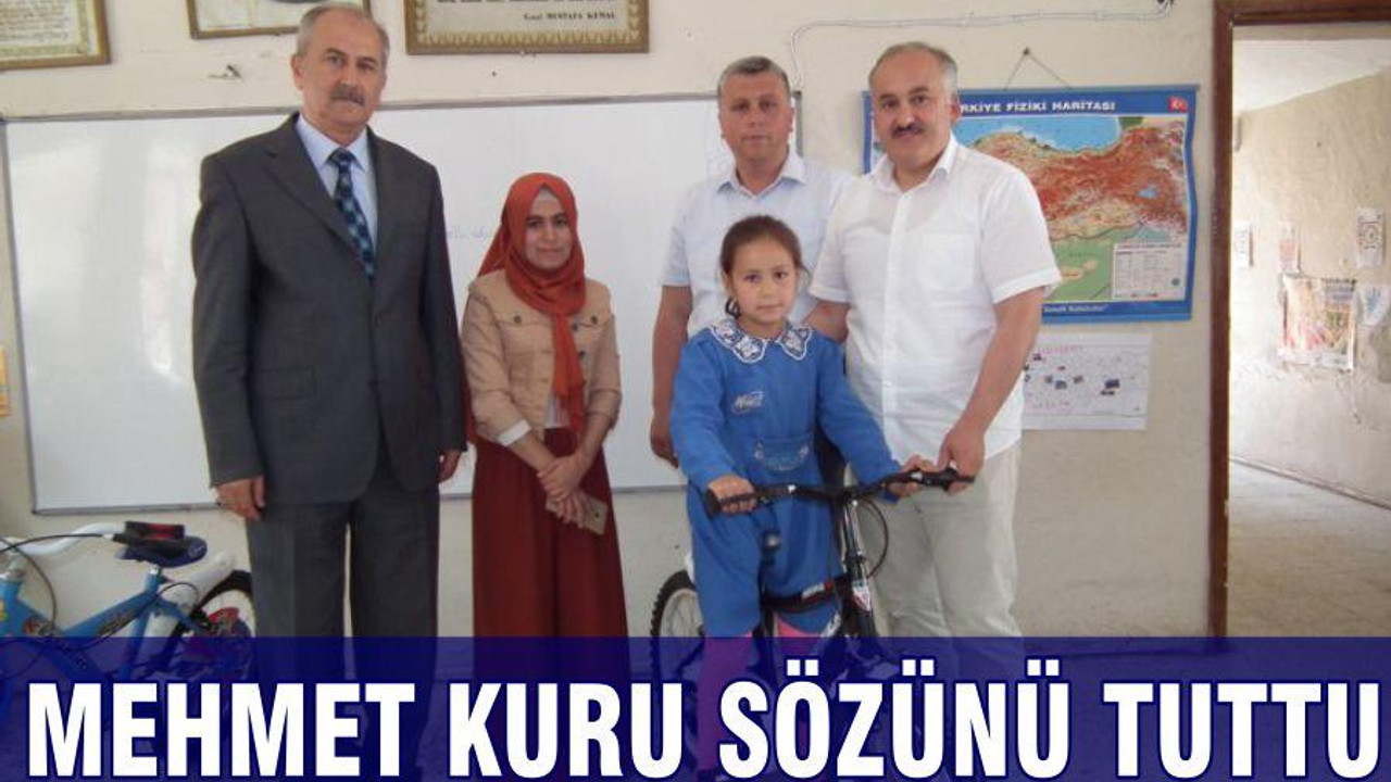 MEHMET KURU SÖZÜNÜ TUTTU