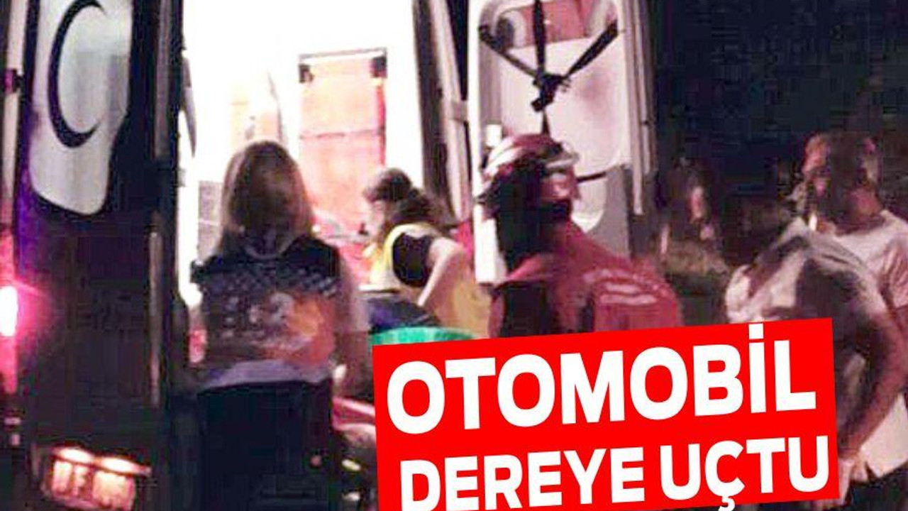 OTOMOBİL DEREYE UÇTU