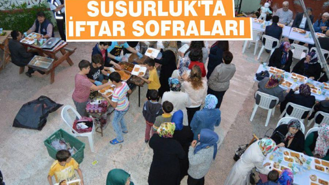Susurluk’ta iftar sofraları