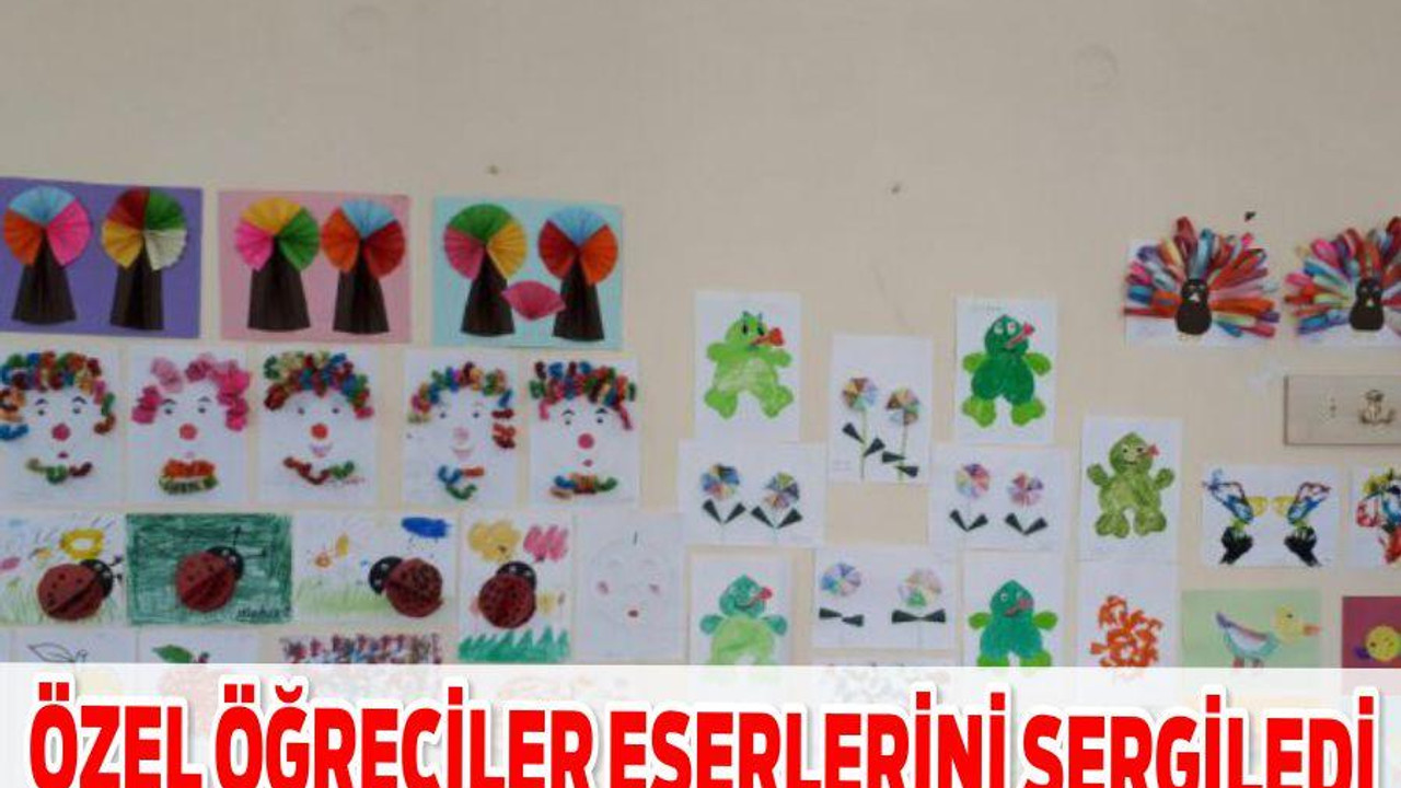 ÖZEL ÖĞRECİLER ESERLERİNİ SERGİLEDİ