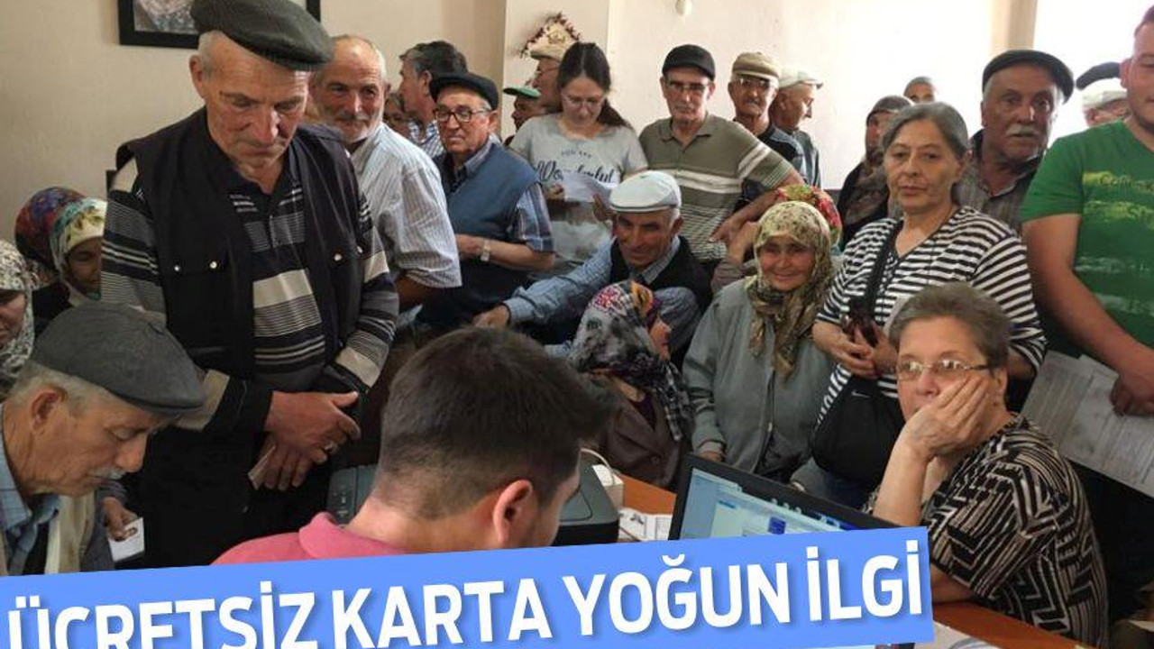 ÜCRETSİZ KARTA YOĞUN İLGİ