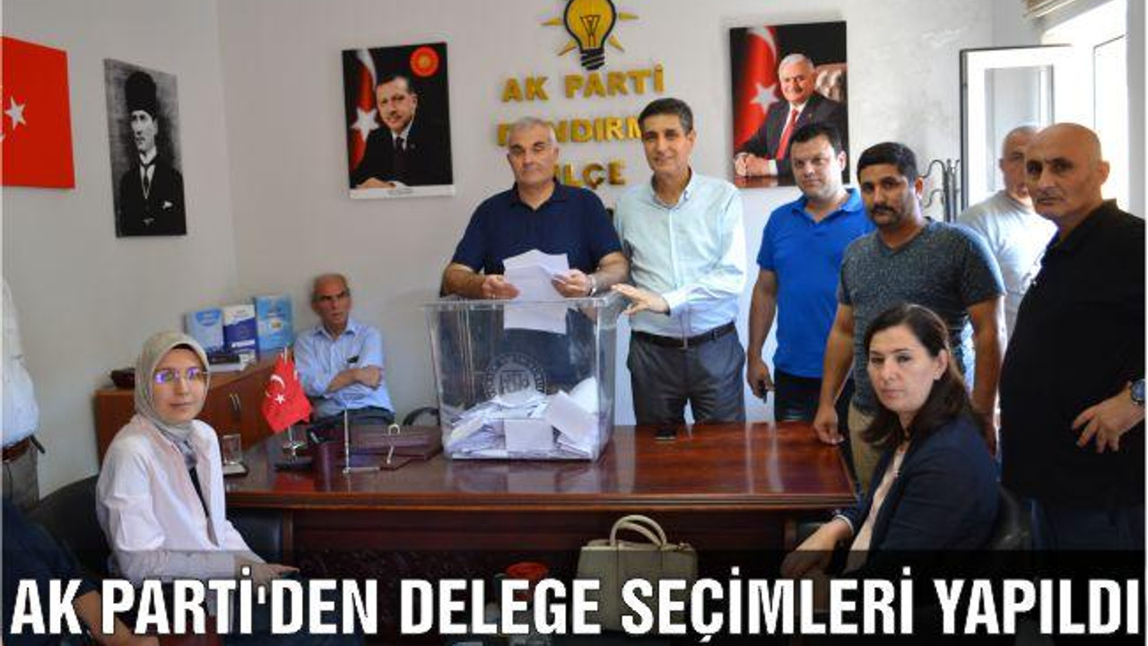 Ak Parti'den delege seçimleri yapıldı