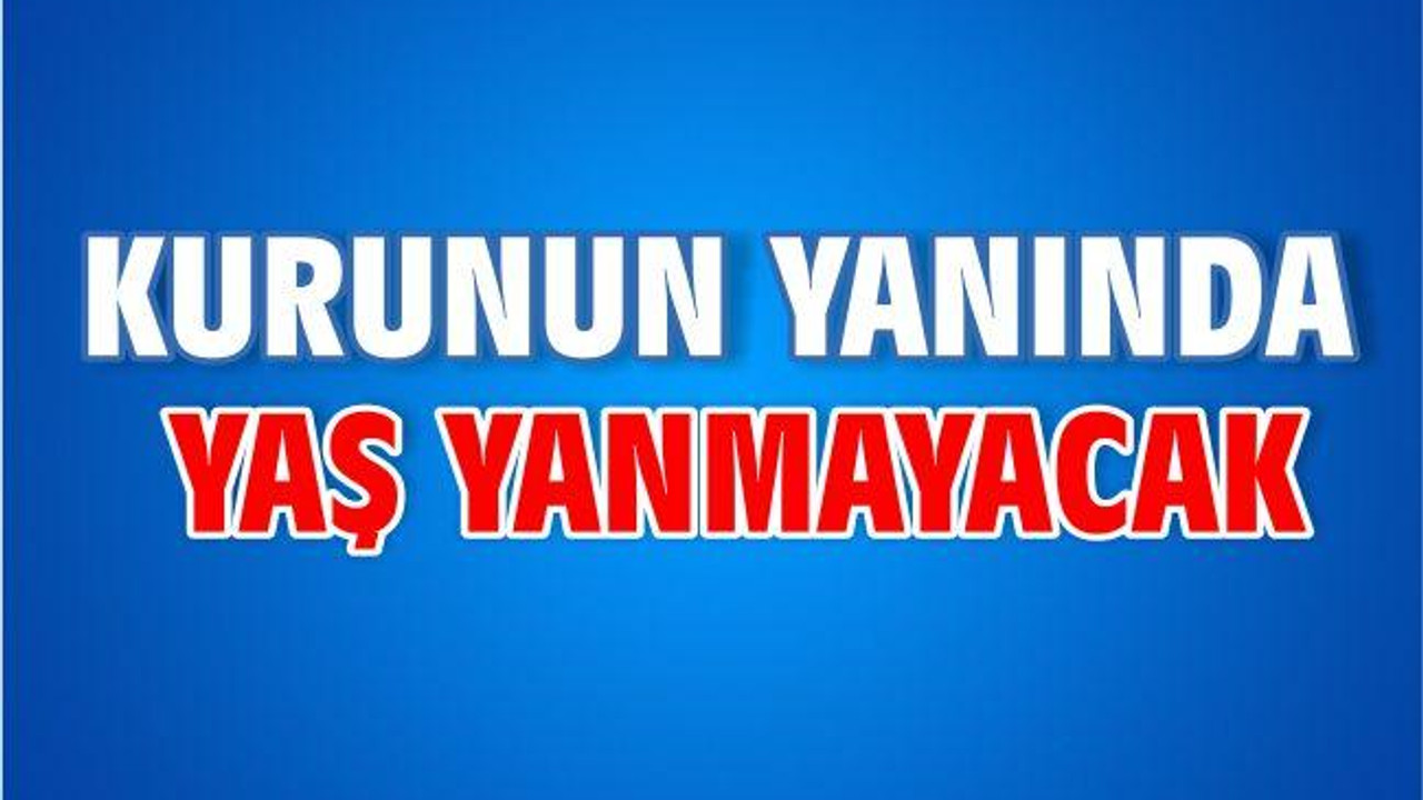 KURUNUN YANINDA YAŞ YANMAYACAK