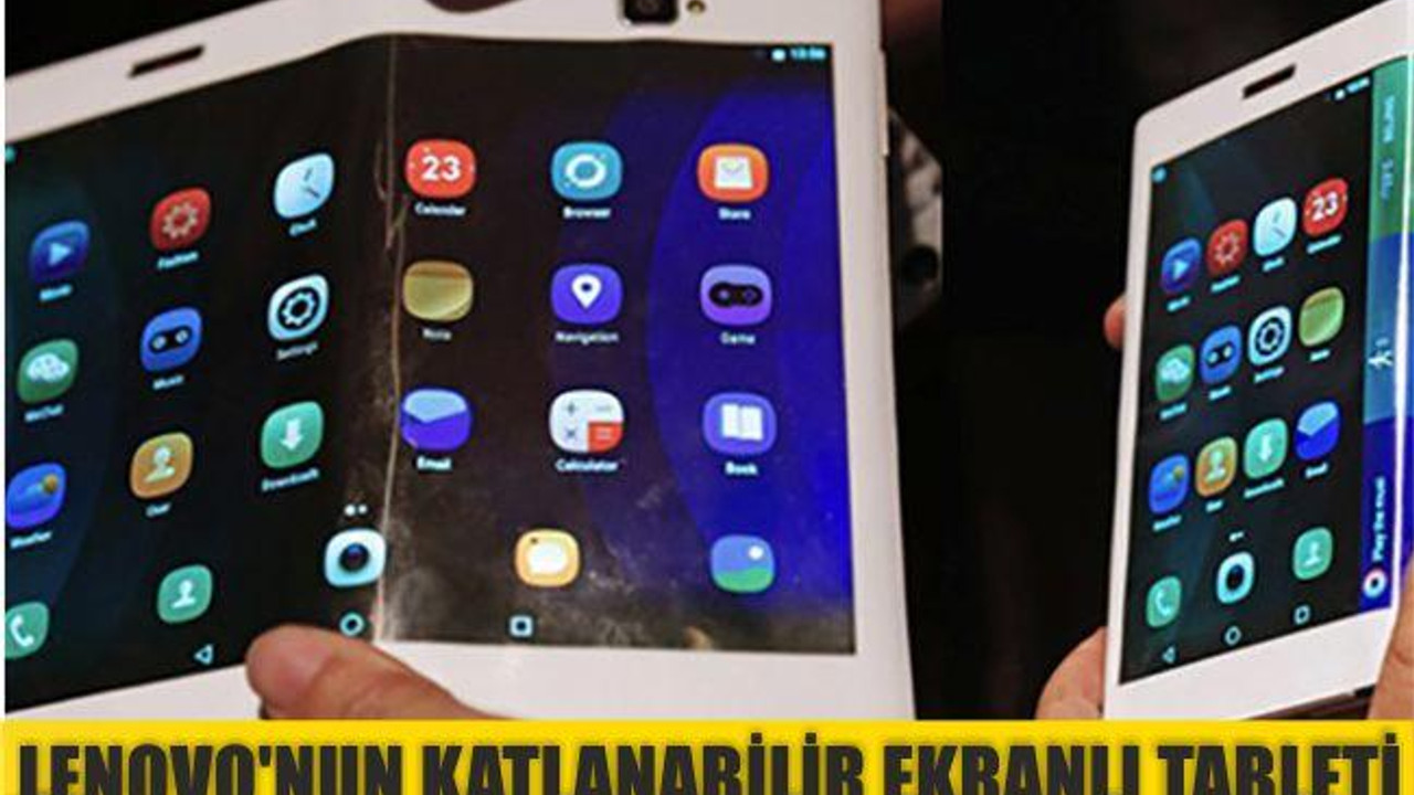 Lenovo'nun Katlanabilir Ekranlı Tableti