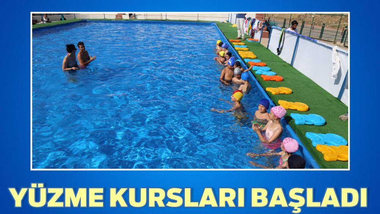 YÜZME KURSLARI BAŞLADI