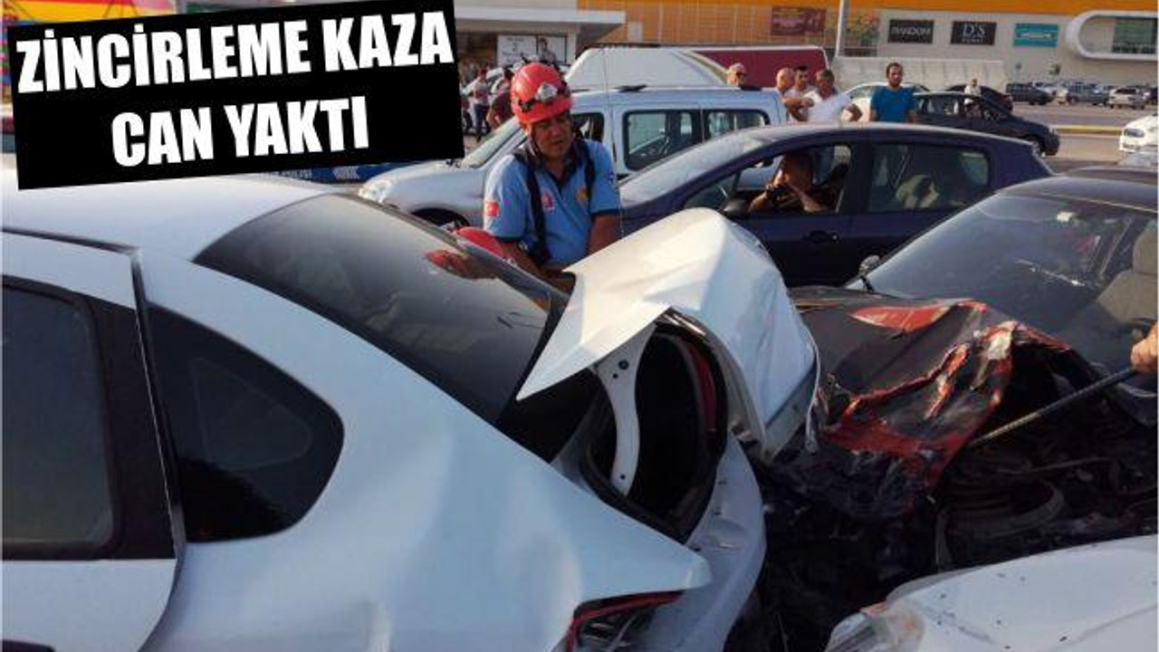 ZİNCİRLEME KAZA CAN YAKTI