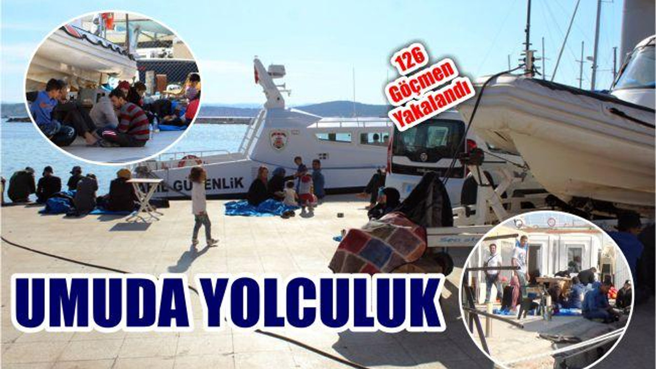 Ayvalık’ta 126 Göçmen Yakalandı