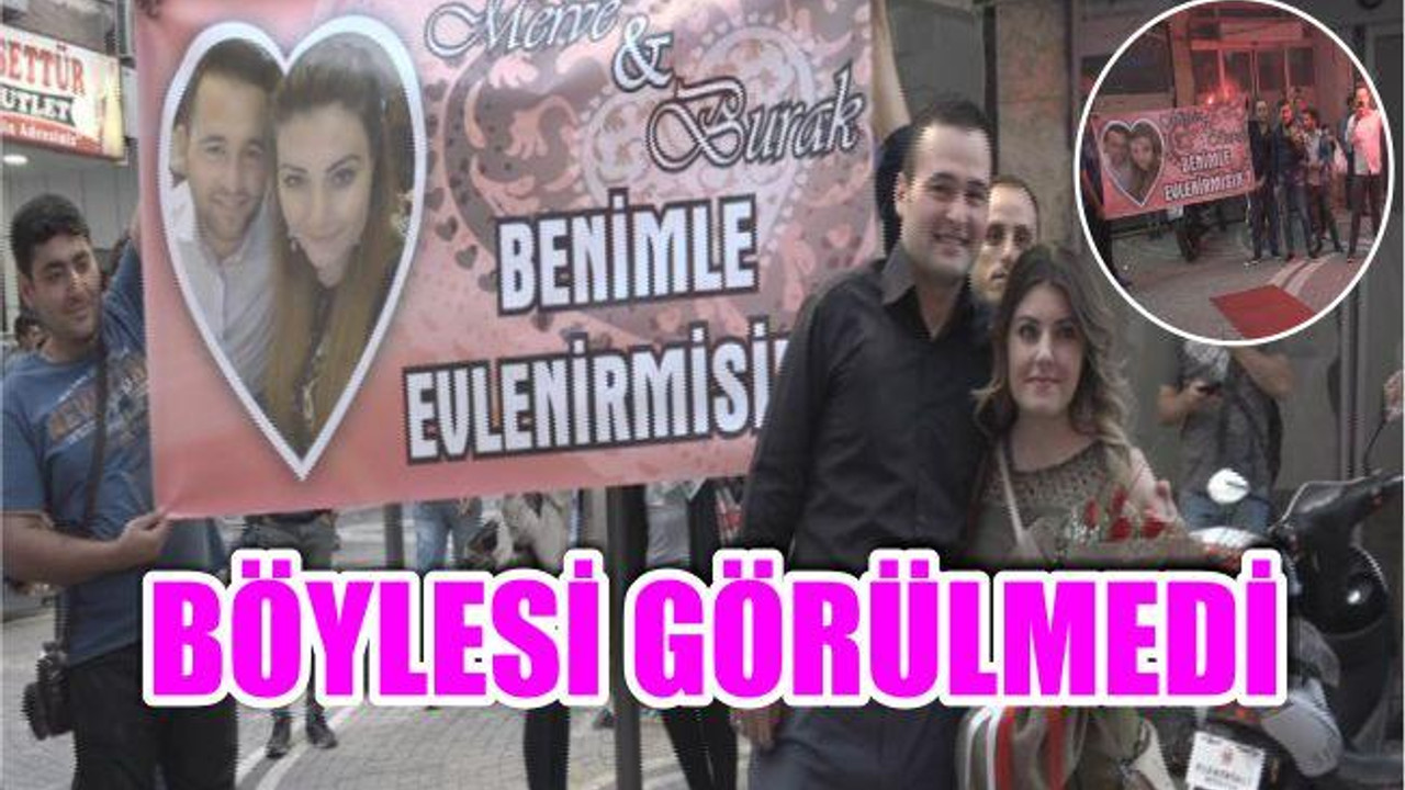 İLGİNÇ EVLENME TEKLİFİ
