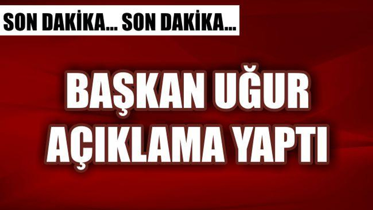 EDİP UĞUR ‘GÖREVDEN ALIN DEMEDİM’