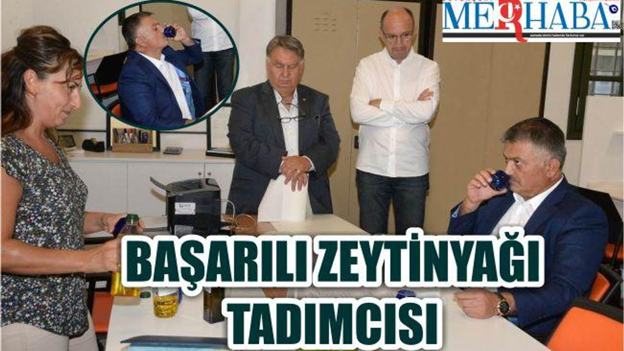 Vali Yazıcı'ya "Başarılı Zeytinyağı Tadımcısı" Belgesi
