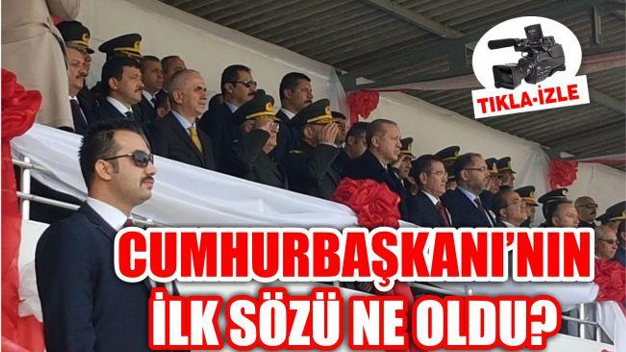 CUMHURBAŞKANI TÖREN'DE