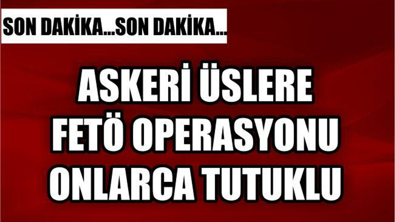 BALIKESİR'DE BÜYÜK FETÖ / PDY OPERASYONU