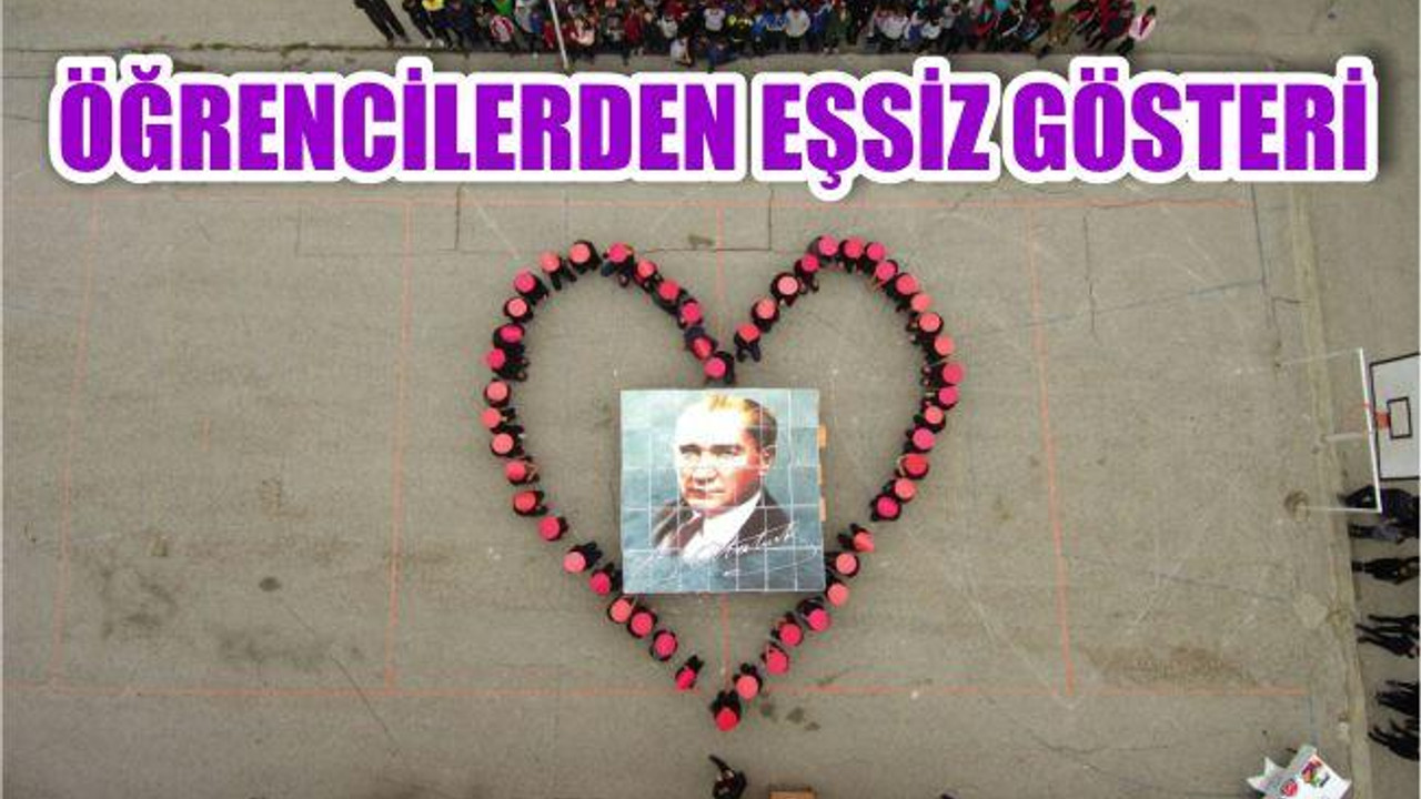 ÖĞRENCİLERDEN EŞSİZ GÖSTERİ