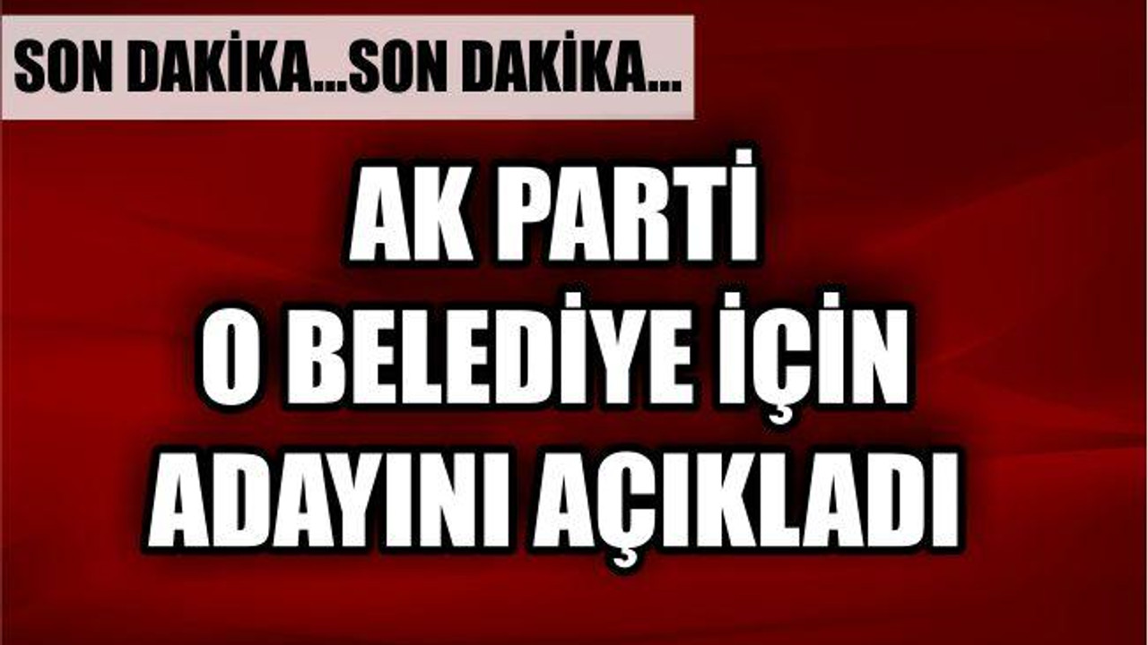 YENİ BAŞKAN ADAYI BELLİ OLDU