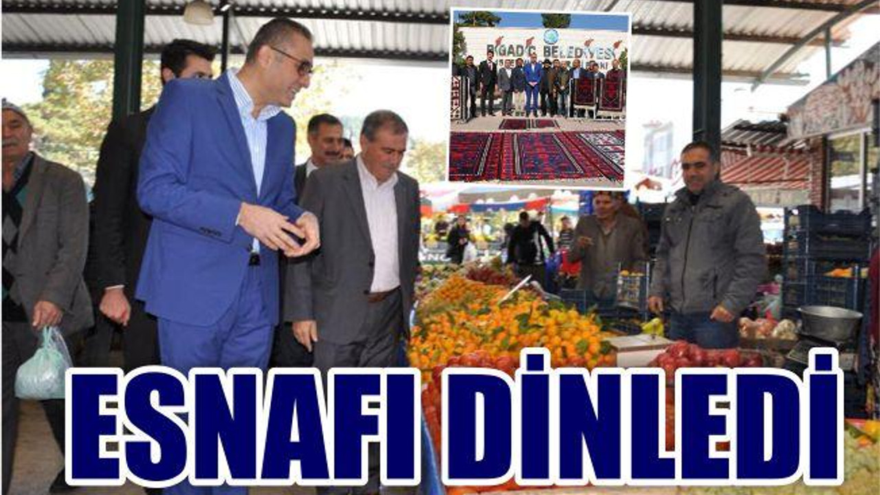 BAŞKAN ESNAFLA BİR ARADA