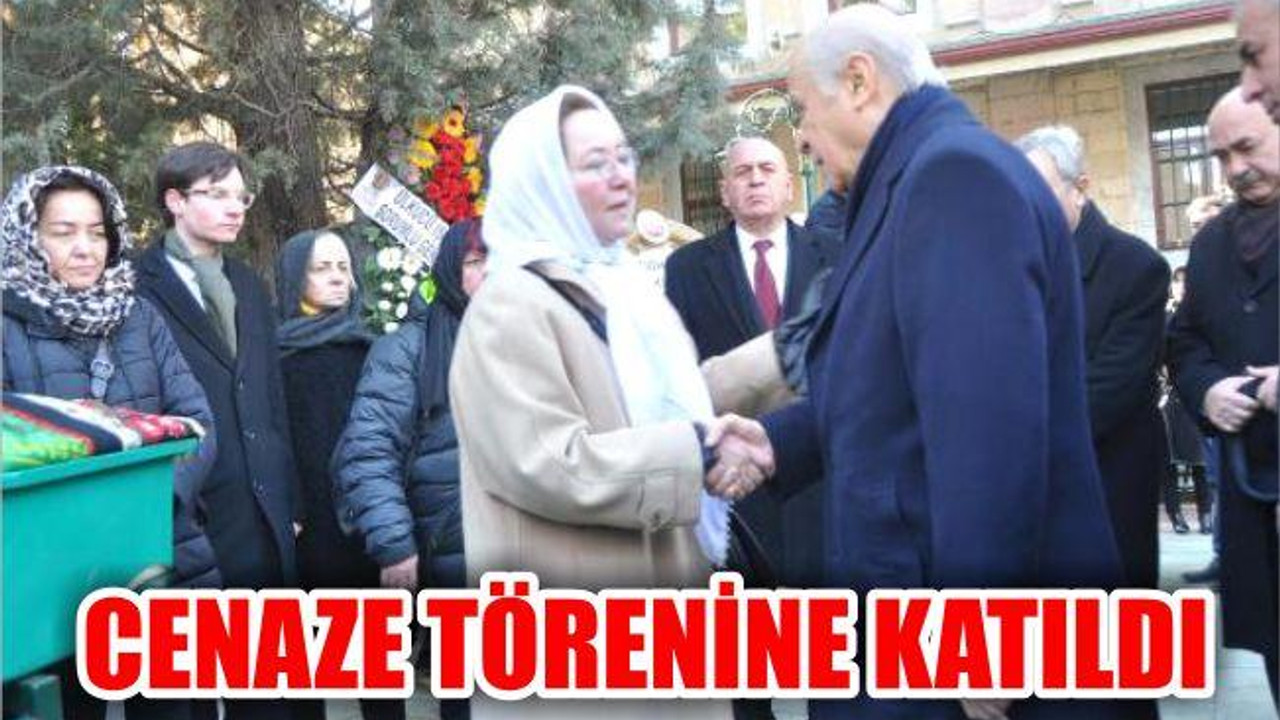 BAHÇELİ, RUHSAR DEMİREL'İN ANNESİNİN CENAZE TÖRENİNE KATILDI