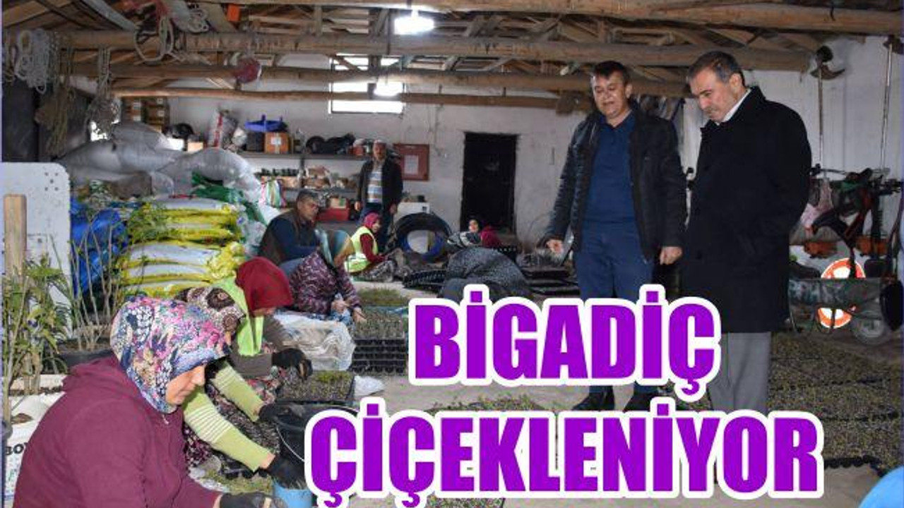 BİGADİÇ ÇİÇEKLENİYOR