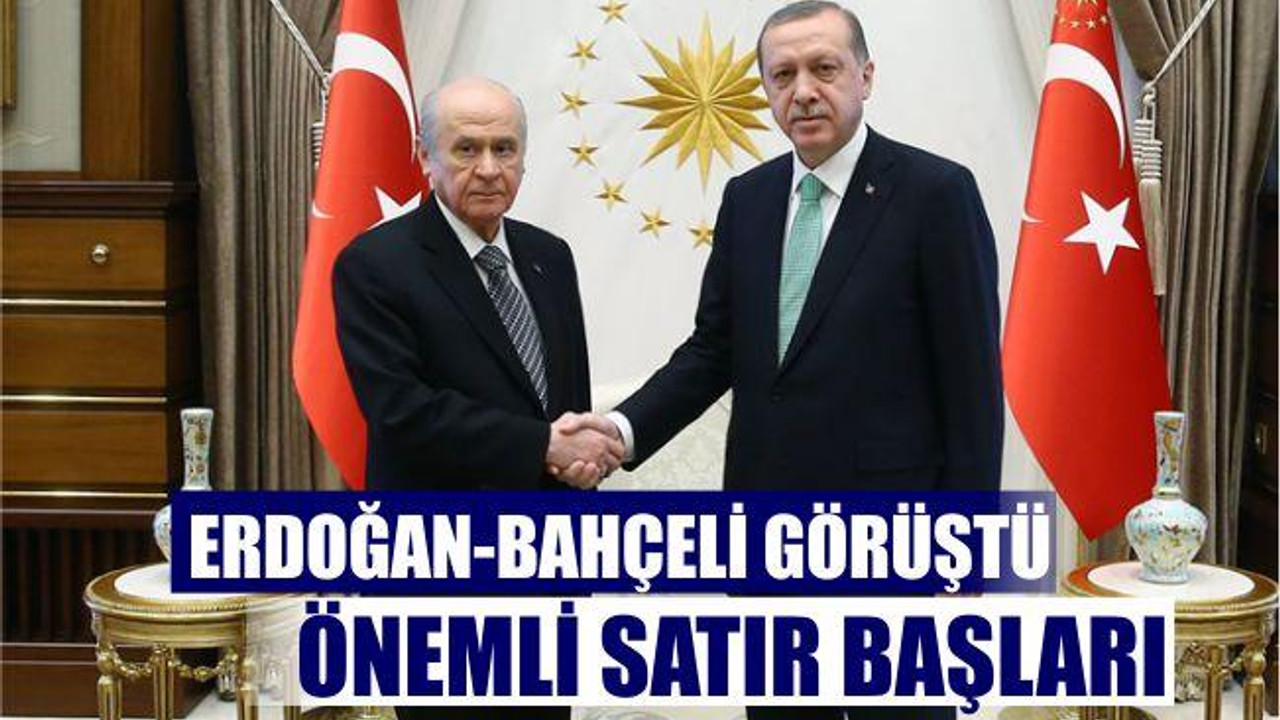 CUMHURBAŞKANI BAHÇELİ İLE GÖRÜŞTÜ