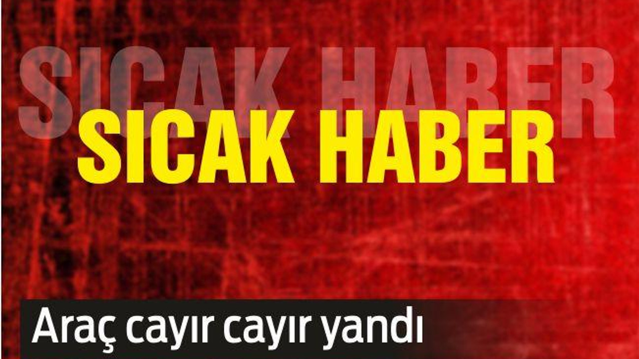 Savaştepe’de araç yangını...