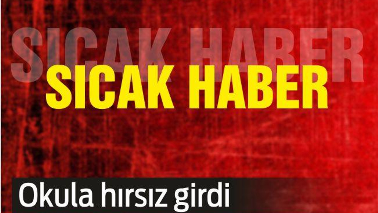 Okula Giren Hırsız Tutuklandı