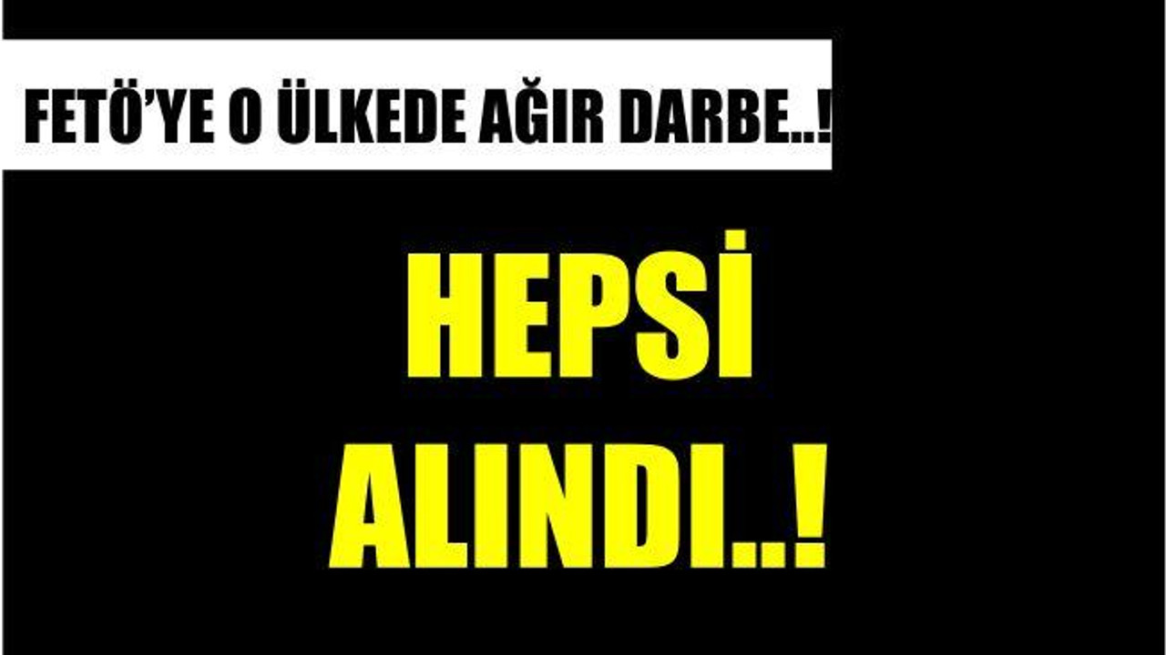 O ÜLKEDEN HEPSİ ALINDI..!