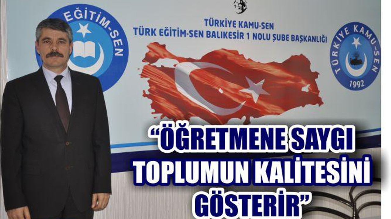 TÜRK EĞİTİM-SEN ÖĞRETMENLERE SAHİP ÇIKTI