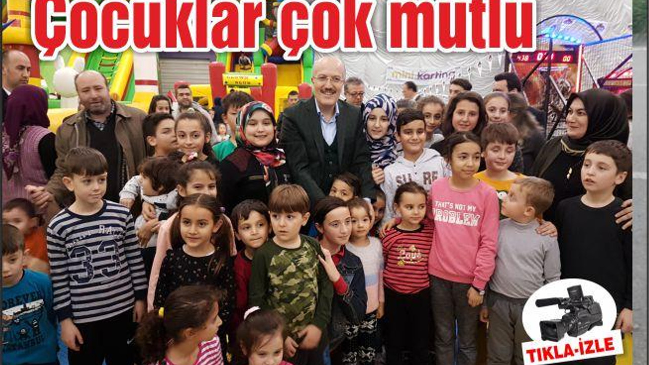 Çocuklar gönüllerince eğlendiler...