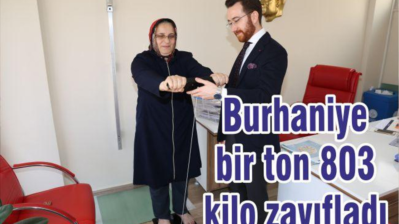 BURHANİYE 1 TON 803,4 KİLOGRAM HAFİFLEDİ