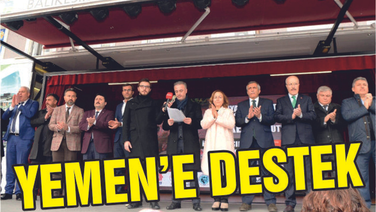 BALIKESİR’DEN YEMEN’E DESTEK